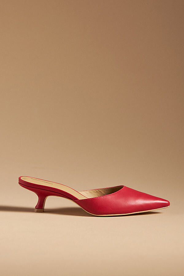 Reformation Wilda Kitten-Heel Mules - ShopStyle
