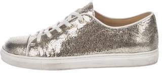 Charlotte Olympia Leather Low-Top Sneakers