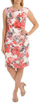 Thumbnail for your product : NEW Trent Nathan Events Painterly Floral Structured Dress with Rouching Detail