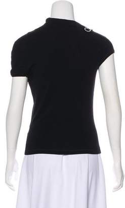 Blumarine Embellished Short Sleeve T-Shirt