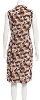 Thumbnail for your product : Prada Silk Camouflage Print Dress