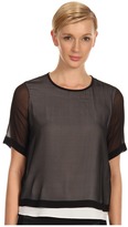 Thumbnail for your product : Tibi Layered Chiffon S/S Top
