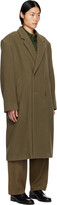 Thumbnail for your product : Lemaire Khaki Double-Breasted Coat