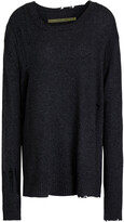Thumbnail for your product : Enza Costa Wool and cashmere-blend sweater - Gray - XS