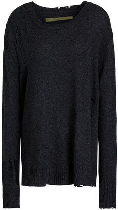 Enza Costa Wool and cashmere-blend sweater - Gray - XS