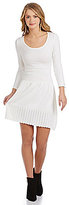 Thumbnail for your product : Sequin Hearts 3/4 Sleeve Ribbed Sweater Dress