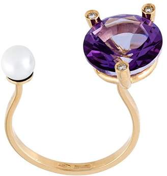Delfina Delettrez 'Magic triangle piercing' diamond ring