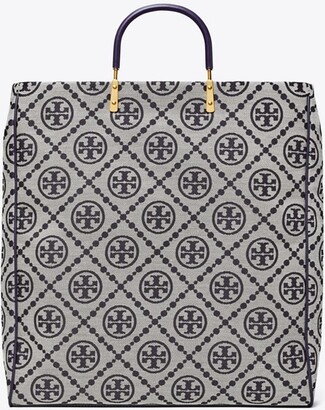 Buy Tory Burch T Monogram Jacquard Fold-Over Tote with Adjustable