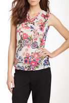 Thumbnail for your product : Paperwhite Collections Silk Blend Floral Sleeveless Blouse