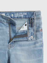 Thumbnail for your product : Gap Kids High-Rise Ankle Flare Jeans with Stretch
