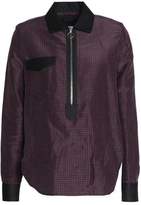 Isabel Marant Poplin-Trimmed Checked Ramie And Silk-Blend Shirt