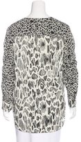 Thumbnail for your product : Derek Lam 10 Crosby Silk Abstract Print Blouse