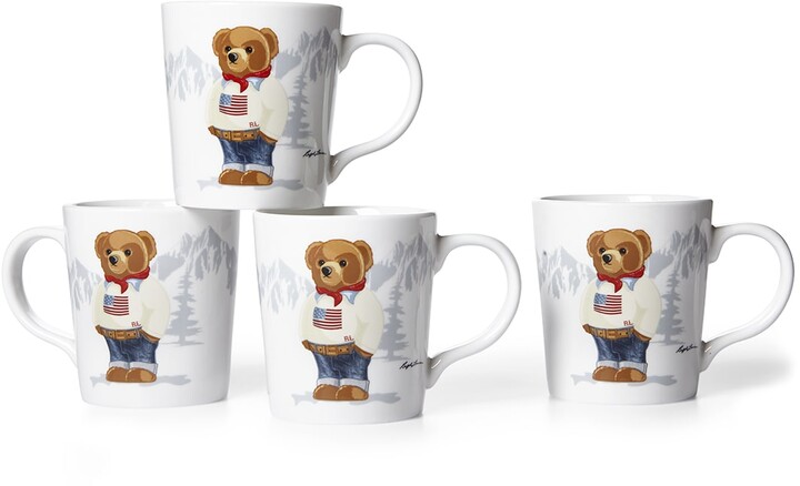 Ralph Lauren Haven Flag Bear Mug, Set of 4 - ShopStyle