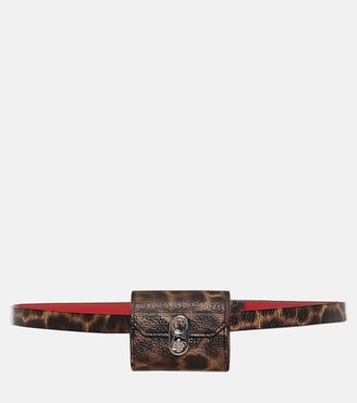 Christian Louboutin Elisa leopard-print leather belt bag