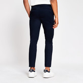 Thumbnail for your product : River Island Navy skinny fit chino trousers