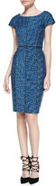 Thumbnail for your product : Laundry by Shelli Segal Printed Cap-Sleeve Dress W/ Seaming