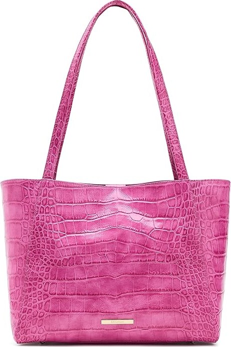 Brahmin Mona Cross Body Handbags Pink Leather