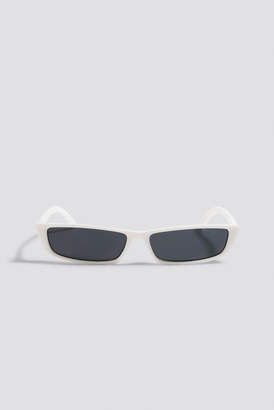 Na Kd Accessories Wide Rectangle Sunglasses White