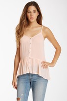 Thumbnail for your product : Chloe K Button Front Babydoll Tank (Juniors)