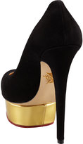 Thumbnail for your product : Charlotte Olympia Dolly Island Platform Pump, Black