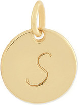 Thumbnail for your product : Anna Lou Gold plated small s disk charm