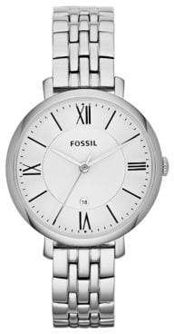Fossil Jacqueline Silvertone Stainless Steel Watch