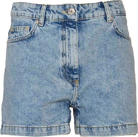 Moschino Jeans Logo Patch Denim Shorts