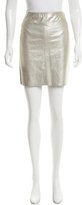 Thumbnail for your product : Ralph Lauren Purple Label Suede Mini Skirt w/ Tags