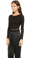 Thumbnail for your product : Lanston Boat Neck Crop Top