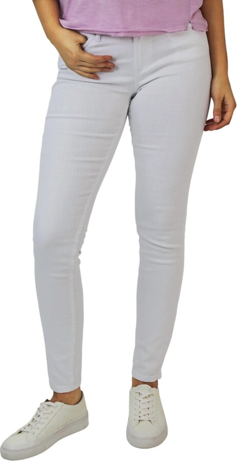 DEAR JOHN DENIM Blaire High Rise Slim Straight Jeans In Optic White