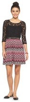 Thumbnail for your product : Lots of Love by Speechless Illusion Lace Fit & Flare Dress
