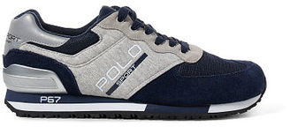 Polo Ralph Lauren Slaton Suede-Jersey Sneaker