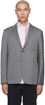 Thumbnail for your product : Thom Browne Grey Unconstructed Engineered Stripe Blazer
