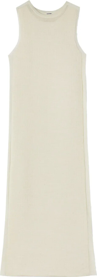 Jil Sander Semi-Sheer Knit Long Dress