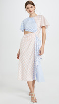 Thumbnail for your product : Prabal Gurung Gingham w/ CascAde and Cutout Detail