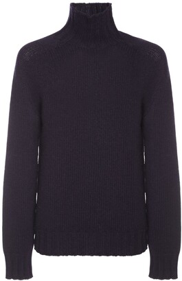 Jil Sander Shetland Wool Knit Turtleneck Sweater