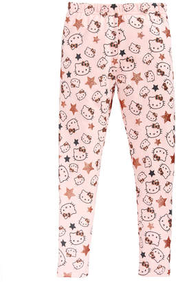 Hello Kitty Toddler Girls Glitter-Star Leggings