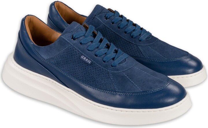 Grail Blue Showman Sneaker In Navy