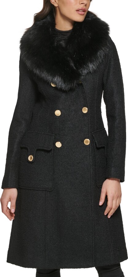 GUESS Women's Black Coats | ShopStyle