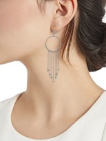 Thumbnail for your product : Platinum Born Maeve Platinum Hoop Tassel Earrings
