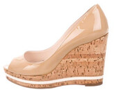 Thumbnail for your product : Prada Patent Leather Cutout Accent Pumps