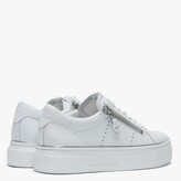 Thumbnail for your product : Kennel + Schmenger Parry White Leather Double Zip Ribbon Lace Trainers