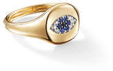 Thumbnail for your product : David Yurman 18k Gold Diamond Evil Eye Pinky Ring, Size 4
