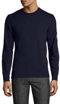 Thumbnail for your product : Alexander McQueen Solid Logo Embroidered Crewneck Sweatshirt