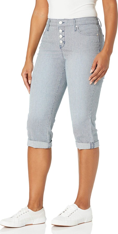 Gloria Vanderbilt Women's Rail Straight Capri - ShopStyle Cropped Jeans