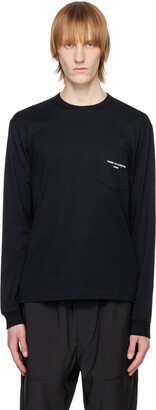Comme des Garçons Homme Black Printed Long Sleeve T-Shirt
