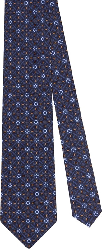 Robert Talbott Robert Geo Printed Silk Necktie