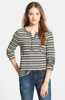 Thumbnail for your product : Lucky Brand 'Chloe' Stripe Thermal Henley Tee