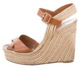 Thumbnail for your product : Valentino Leather Espadrille Wedges