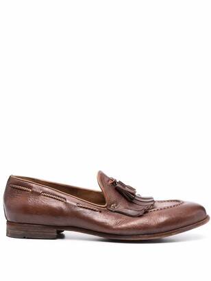 Brown Leather Tassel Loafers Men | Shop the world's largest collection of  fashion | ShopStyle UK